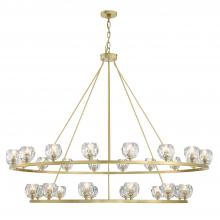  ARA-10269-SB - Aragon 30 Light Soft Brass Chandelier