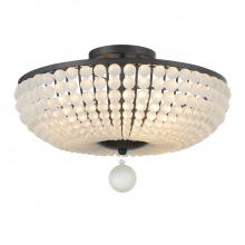  BLA-10665-MK - Bella 4 Light Matte Black Semi Flush Mount