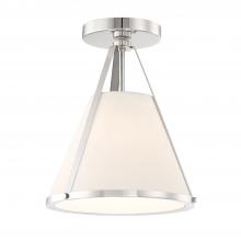  FUL-900-PN_CEILING - Fulton 1 Light Polished Nickel Semi Flush Mount