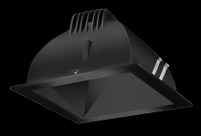  NDLED4SD-50Y-B-B - RECESSED DOWNLIGHTS 12 LUMENS NDLED4SD 4 INCH SQUARE UNIVERSAL DIMMING 50 DEGREE BEAM SPREAD 3000K