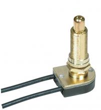  80/1367 - On-Off Metal Push Switch; 1-1/8" Metal Bushing; Single Circuit; 6A-125V, 3A-250V Rating; 6"