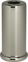  90/2286 - Steel Spacer; 7/16" Hole; 2" Height; 7/8" Diameter; 1" Base Diameter; Nickel Plated