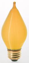  S2716 - 40 Watt C15 Incandescent; Spun Amber; 4000 Average rated hours; Medium base; 120 Volt; Carded