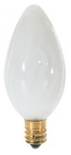  S2772 - 25 Watt F10 Incandescent; White; 1500 Average rated hours; 185 Lumens; Candelabra base; 120 Volt;