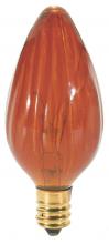  S3374 - 25 Watt F10 Incandescent; Amber; 1500 Average rated hours; Candelabra base; 120 Volt