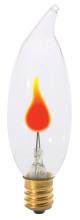  S3656 - 3 Watt CA8 Incandescent; Clear; 1000 Average rated hours; Candelabra base; 120 Volt