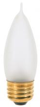  S3767 - 25 Watt CA10 Incandescent; Frost; 1500 Average rated hours; 200 Lumens; Medium base; 120 Volt;