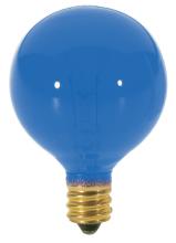  S3834 - 10 Watt G12 1/2 Incandescent; Transparent Blue; 1500 Average rated hours; Candelabra base; 120 Volt