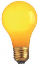  S4983 - 40 Watt A19 Incandescent; Ceramic Yellow; 2000 Average rated hours; Medium base; 130 Volt