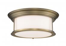  2011F16-HBR - 3 Light Flush Mount