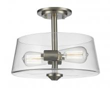  428SF2-BN - 2 Light Semi Flush Mount