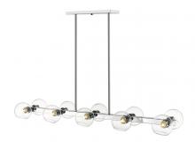  455-10L-CH - 10 Light Linear Chandelier