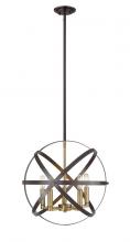  463-18HBRZ-OBR - 5 Light Pendant