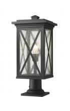  583PHBR-533PM-BK - 1 Light Outdoor Pier Mounted Fixture