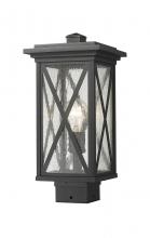  583PHMS-BK - 1 Light Outdoor Post Mount Fixture