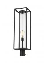  584PHBR-BK - 1 Light Outdoor Post Mount Fixture