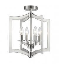  6008SFC-BN - 4 Light Semi Flush Mount