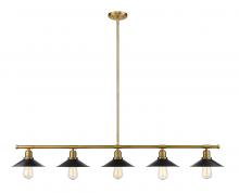  613-5L-FB+MB - 5 Light Linear Chandelier