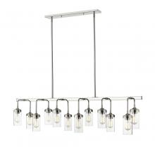  617-12L-PN - 12 Light Linear Chandelier