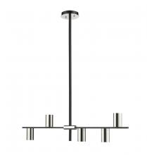  814-5L-MB-PN - 5 Light Linear Chandelier