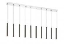  917MP12PBL-LED-10LCH - 10 Light Linear Chandelier