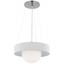  WS 5000PN/WHT-WG - Arena 18" Ring and Globe Chandelier