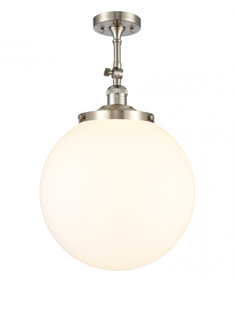 Beacon - 1 Light - 14 inch - Brushed Satin Nickel - Semi-Flush Mount