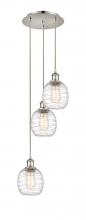  113B-3P-PN-G1013 - Belfast - 3 Light - 13 inch - Polished Nickel - Cord Hung - Multi Pendant