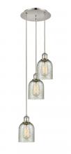  113B-3P-PN-G259 - Caledonia - 3 Light - 12 inch - Polished Nickel - Cord Hung - Multi Pendant