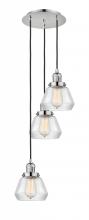  113F-3P-PN-G172 - Fulton - 3 Light - 14 inch - Polished Nickel - Cord hung - Multi Pendant