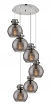  116-410-1PS-PN-G410-8SM - Newton Sphere - 6 Light - 19 inch - Polished Nickel - Cord hung - Multi Pendant