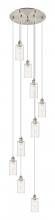  119B-9P-SN-G434-7CL - Crown Point - 9 Light - 19 inch - Brushed Satin Nickel - Multi Pendant