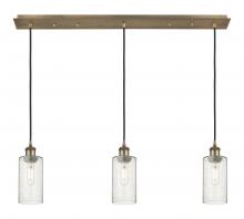  123B-3P-BB-G434-7SDY - Crown Point - 3 Light - 37 inch - Brushed Brass - Linear Pendant