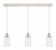  123B-3P-PN-G434-7CL - Crown Point - 3 Light - 37 inch - Polished Nickel - Linear Pendant