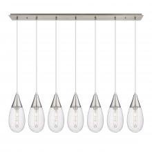  127-450-1P-SN-G450-6SCL - Malone - 7 Light - 50 inch - Brushed Satin Nickel - Linear Pendant