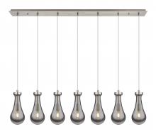  127-451-1P-SN-G451-5SM - Owego - 7 Light - 49 inch - Brushed Satin Nickel - Linear Pendant