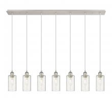  127B-7P-PN-G434-7SDY - Crown Point - 7 Light - 49 inch - Polished Nickel - Linear Pendant