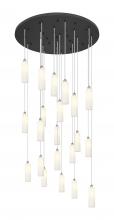  148BK-B-21P-PN-G434-12WH - Crown Point - 21 Light - 48 inch - Polished Nickel - Multi Pendant