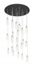  148BK-B-21P-SN-G434-12SDY - Crown Point - 21 Light - 48 inch - Brushed Satin Nickel - Multi Pendant