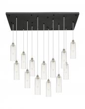  154BK-B-13P-SN-G434-12SDY - Crown Point - 13 Light - 54 inch - Brushed Satin Nickel - Multi Pendant