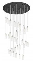  160BK-B-31P-PN-G434-12CL - Crown Point - 31 Light - 60 inch - Polished Nickel - Multi Pendant