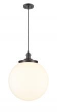  201C-OB-G201-14 - Beacon - 1 Light - 14 inch - Oil Rubbed Bronze - Cord hung - Mini Pendant