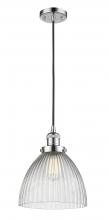  201C-PC-G222-LED - Seneca Falls - 1 Light - 10 inch - Polished Chrome - Cord hung - Mini Pendant