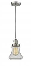  201C-SN-G194-LED - Bellmont - 1 Light - 6 inch - Brushed Satin Nickel - Cord hung - Mini Pendant