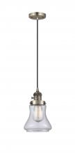  201CSW-AB-G192 - Bellmont - 1 Light - 6 inch - Antique Brass - Cord hung - Mini Pendant