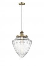  201CSW-AB-G664-12 - Bridgeton - 1 Light - 16 inch - Antique Brass - Cord hung - Mini Pendant