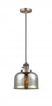  201CSW-AB-G78-LED - Bell - 1 Light - 8 inch - Antique Brass - Cord hung - Mini Pendant