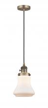 Innovations Lighting 201CSW-BB-G191-LED - Bellmont - 1 Light - 6 inch - Brushed Brass - Cord hung - Mini Pendant