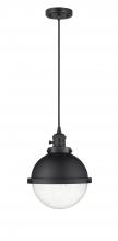  201CSW-BK-HFS-84-BK-LED - Hampden - 1 Light - 9 inch - Matte Black - Cord hung - Mini Pendant