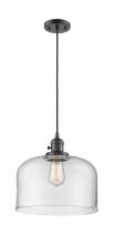  201CSW-OB-G72-L-LED - Bell - 1 Light - 12 inch - Oil Rubbed Bronze - Cord hung - Mini Pendant